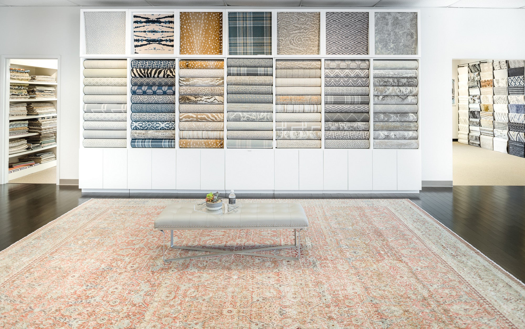 Image of a STARK retail showroom with samples