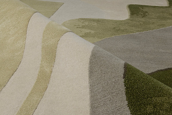 Lizeth 80% Wool / 20% Silk Hand-Knotted Abstract Rug